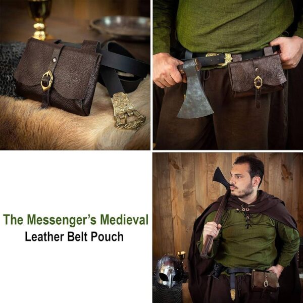 Bolso riñonera de cuero «The Messenger»