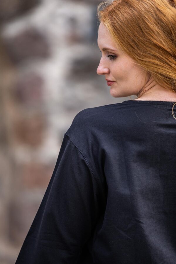 Blusa medieval «Tilda»  Negro - Imagen 3