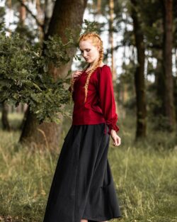 Blusa medieval «Edith»  Rojo