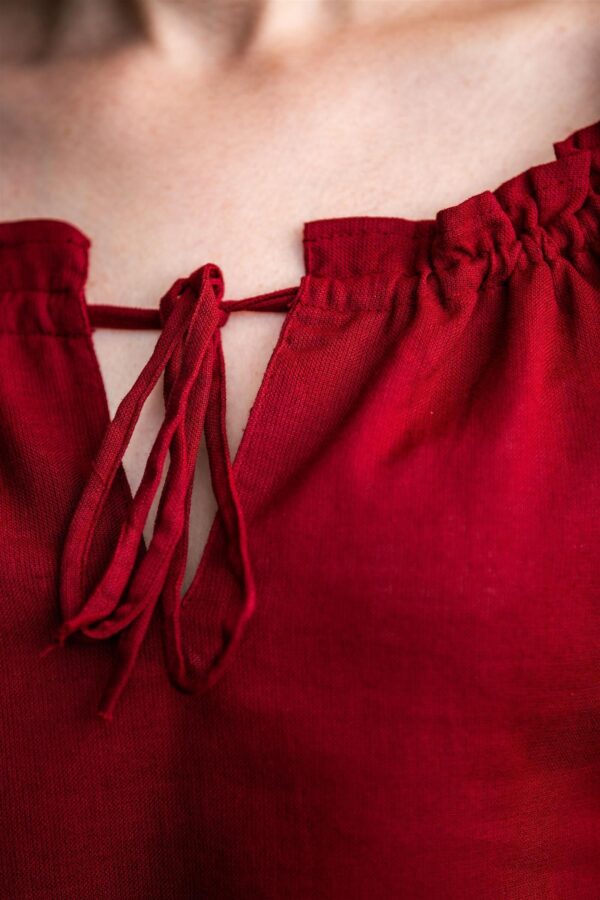 Blusa medieval «Edith»  Rojo - Imagen 3