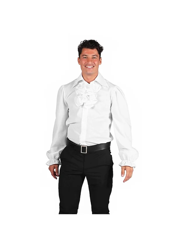 Camisa Mosquetero Chorrera  Blanco