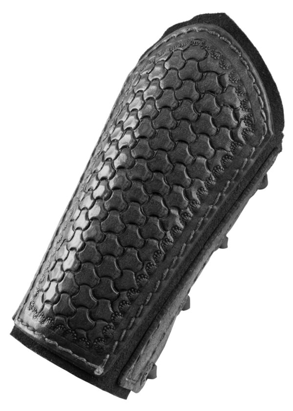 Brazales de cuero Escamas  Negro