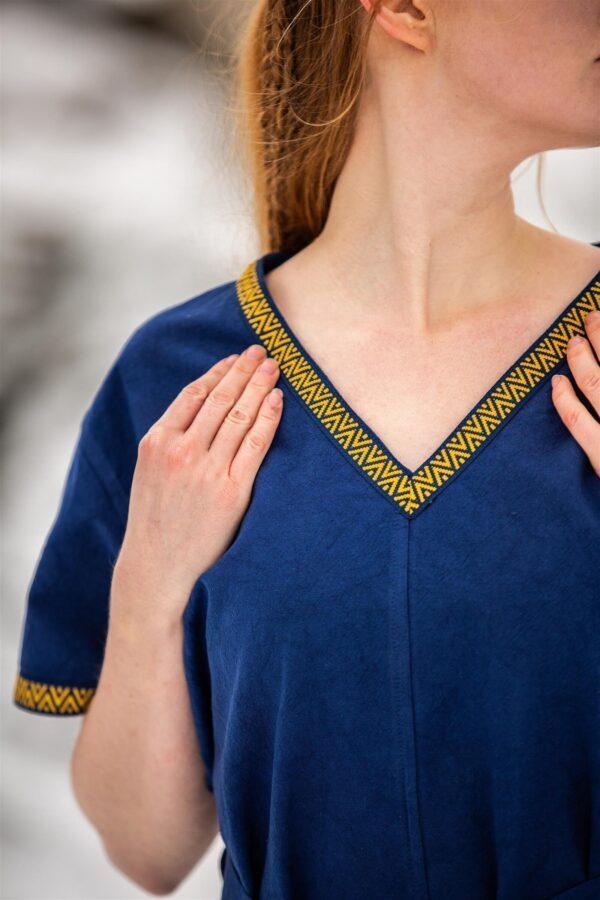 Blusa medieval «Matilda»  Azul - Imagen 4