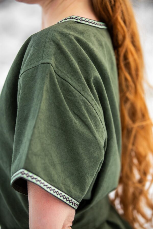 Blusa medieval «Matilda»  Verde - Imagen 5