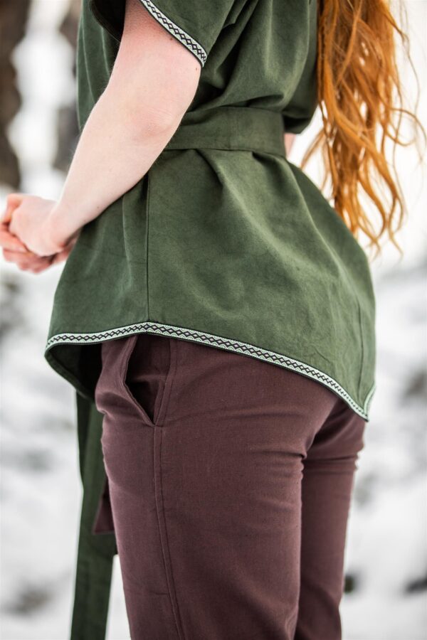 Blusa medieval «Matilda»  Verde - Imagen 6