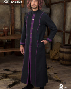 Dungeons & Dragons Warlock Coat Black/Purple