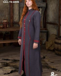 Dungeons & Dragons Warlock Coat Grey/Red