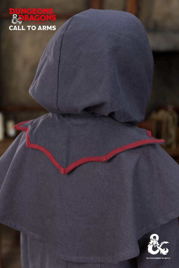 Capucha de brujo de Dungeons & Dragons gris/roja - Imagen 2