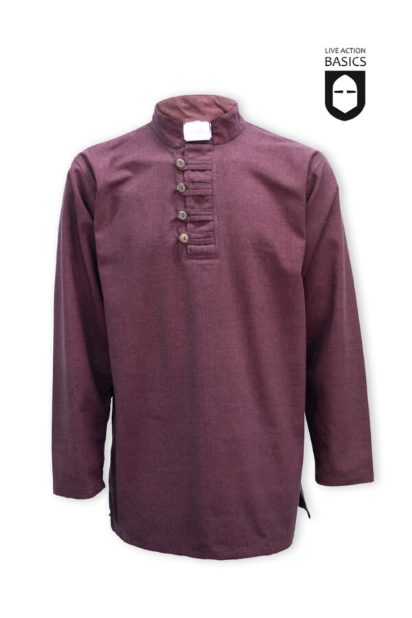 Camisa de botones marrón