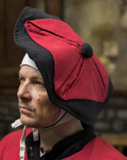 Warhammer Armoury Imperial Hat Type C Black/Dark Red