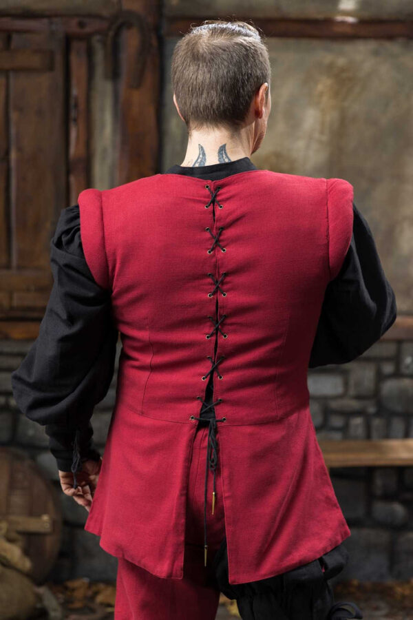 Warhammer Armoury Imperial Jerkin Type A Dark Red - Imagen 2