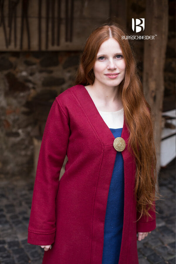 Birka Coat Aslaug Red - Imagen 2
