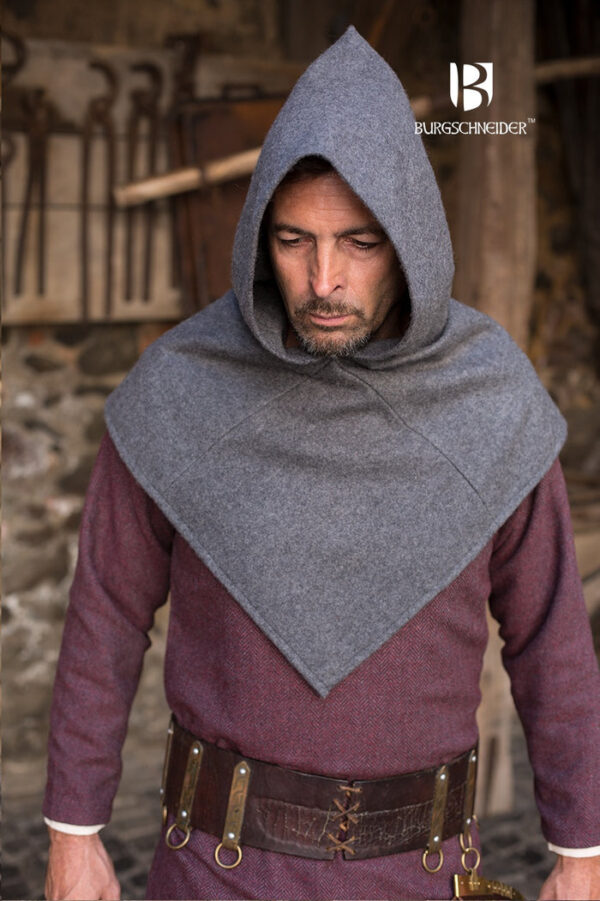 Skjoldehamn Cowl Bjorn Grey translates to "Capucha Skjoldehamn Bjorn Gris"" in Spanish." - Imagen 2
