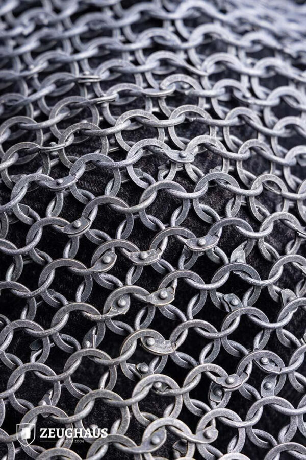 Chainmail Haubergeon Roundring Riveted 10mm Aluminium - Imagen 2