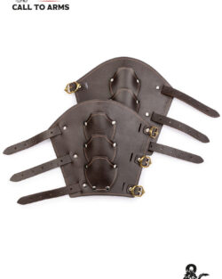 Dungeons & Dragons Fighter Leather Bracers Brown