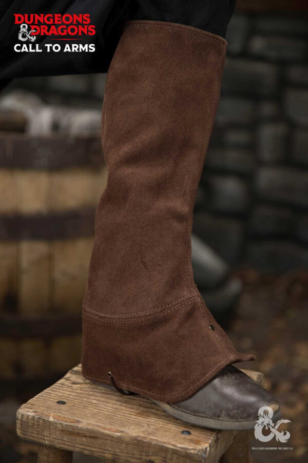 Dungeons & Dragons Leather Gaiters Type 1 Brown - Imagen 2