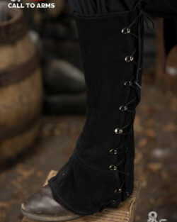 Dungeons & Dragons Leather Gaiters Type 2 Black