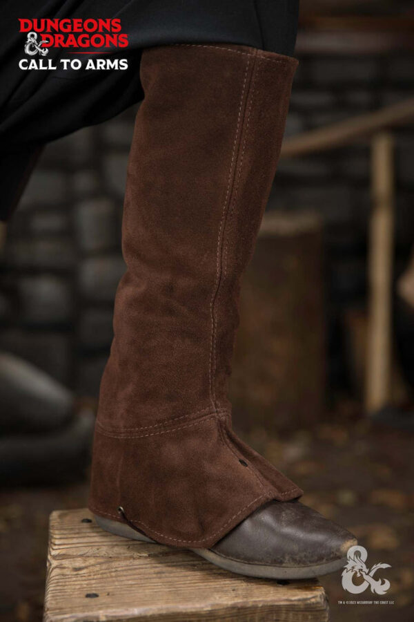 Dungeons & Dragons Leather Gaiters Type 2 Brown - Imagen 2