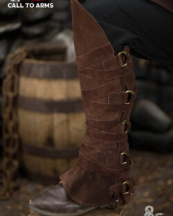 Dungeons & Dragons Leather Gaiters Type 3 Brown
