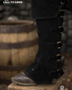 Dungeons & Dragons Leather Gaiters Type 4 Black