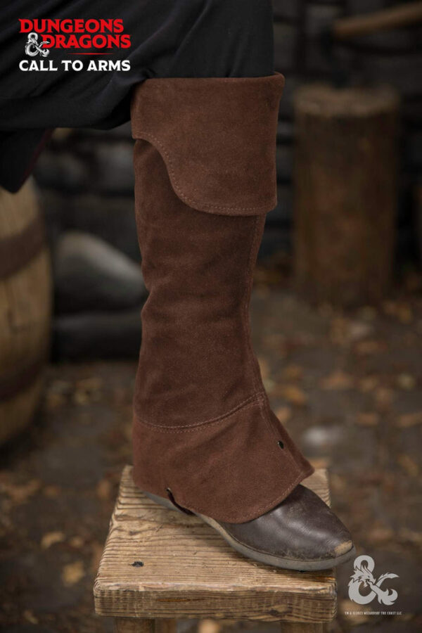 Dungeons & Dragons Leather Gaiters Type 4 Brown - Imagen 2