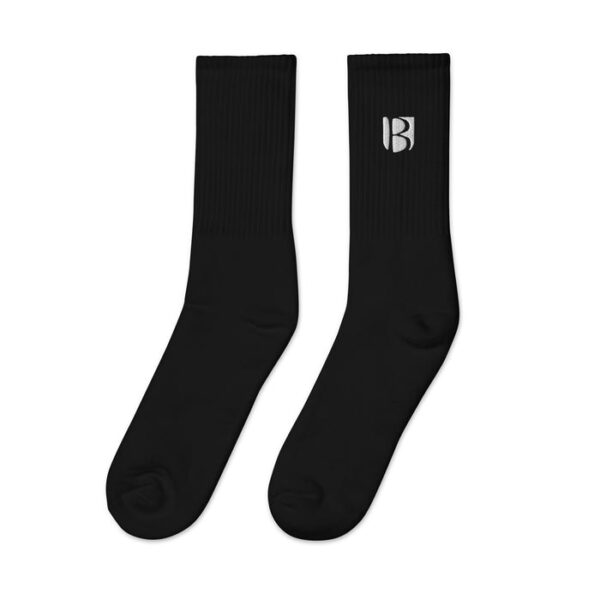 Calcetines bordados especiales de MB, negro - Imagen 2