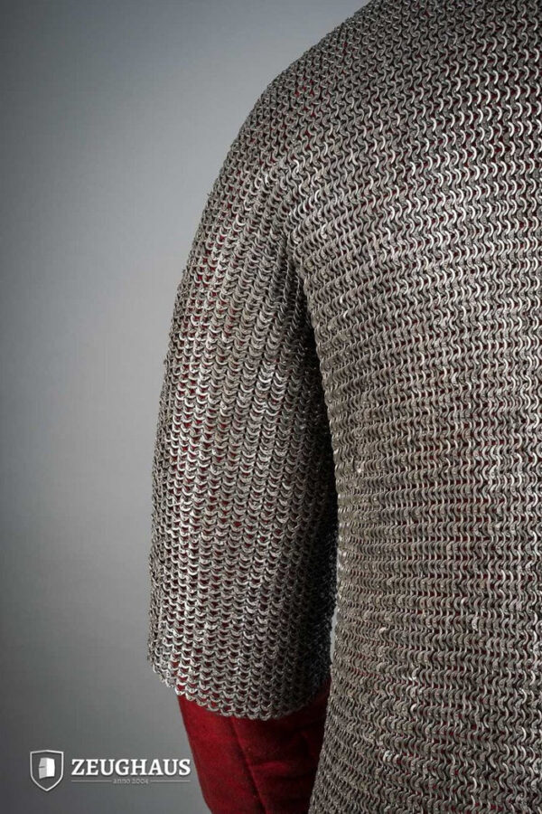 Chainmail Haubergeon Flatring Riveted 6mm Steel Oiled - Imagen 2