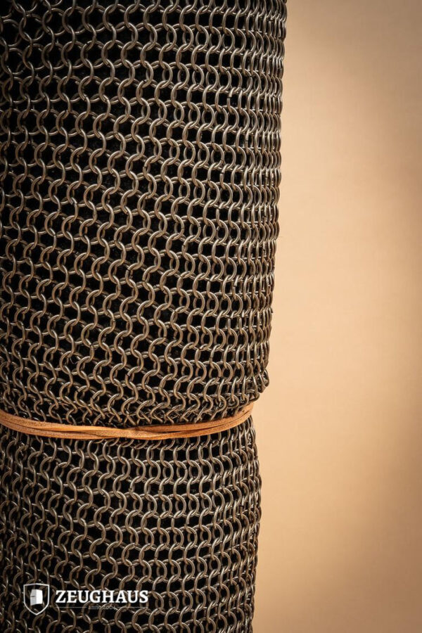 Chainmail Chausses Roundring 9mm Steel Oiled - Imagen 2