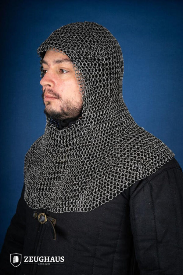 Capucha de malla redonda de 9 mm de acero aceitado - Imagen 2