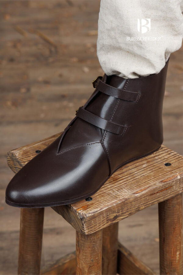 Medieval Half Boots Adelhelm Dark Brown - Imagen 2