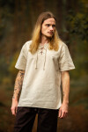 Camisa Medieval Manga Corta Erhart Natural