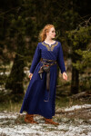 Vestido vikingo Aslaug Azul