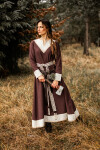 Vestido Vikingo Jorunn/Marrón/Natural