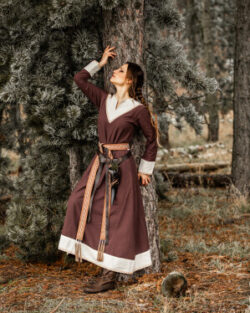 Vestido Vikingo Jorunn/Marrón/Natural