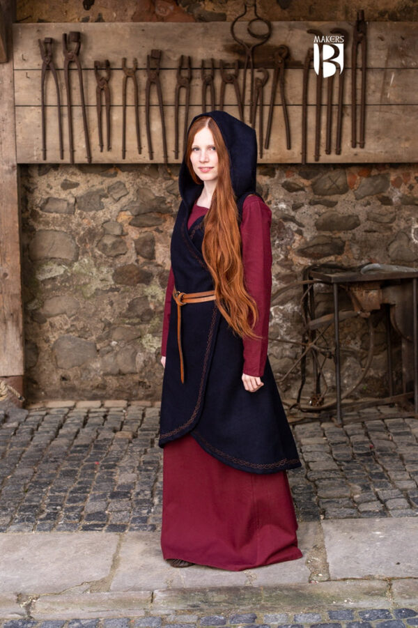 Wool Wrap Dress Myrana Dark Blue - Imagen 2