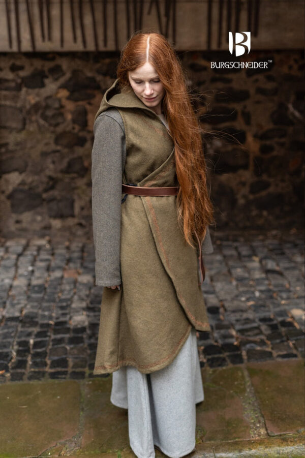 Vestido cruzado Myrana Verde Otoño