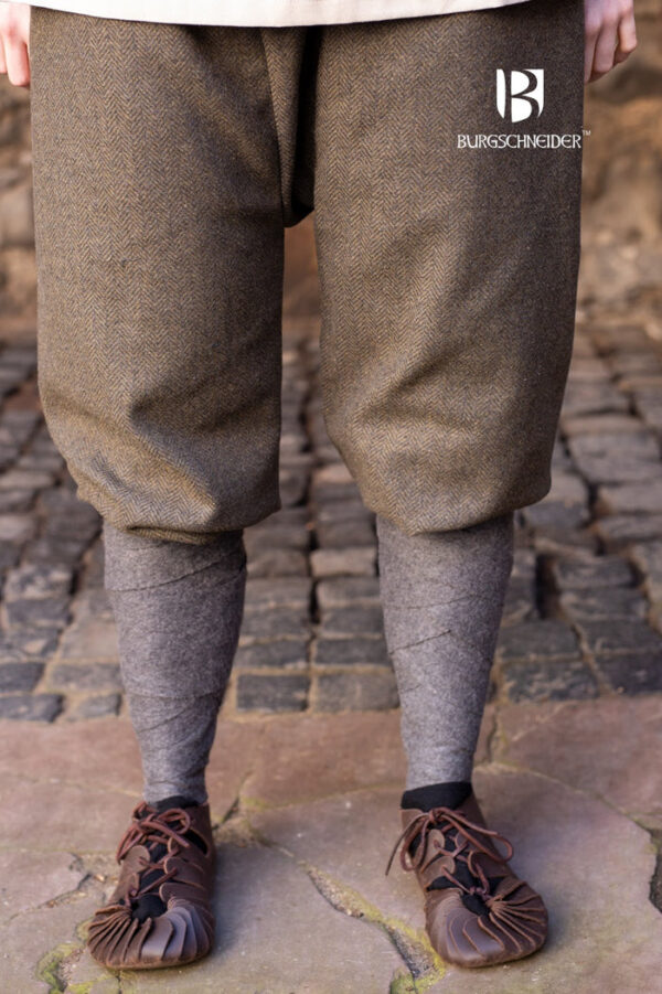 Rus Pants Tilda Herringbone Olive/Grey translates to "Pantalones Rus Tilda Espiga Verde/Gris"" in Spanish." - Imagen 2
