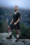 Túnica corta vikinga "Loki" Negro