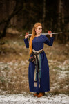 Vestido vikingo Helga Azul