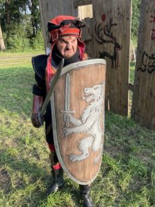 escudo lobo stark medieval personalizado