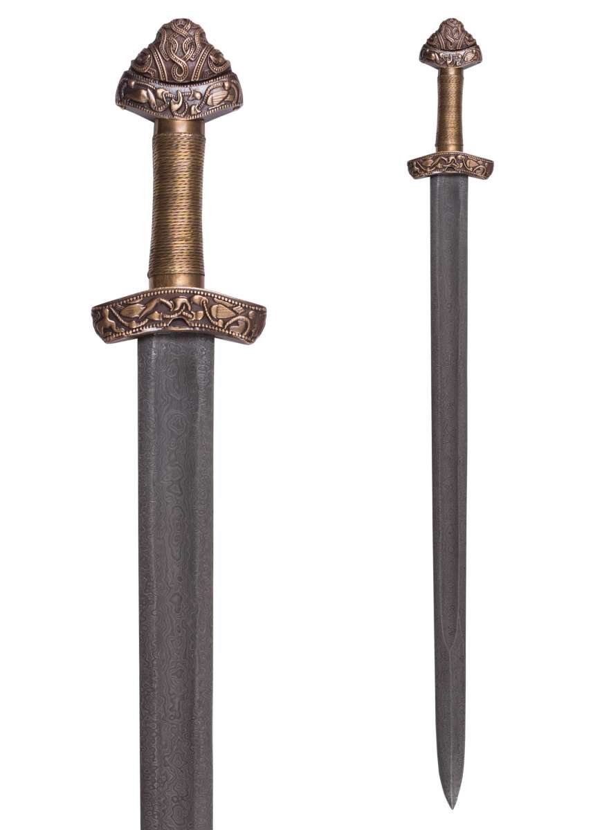 Espada vikinga de Dybäck con vaina, acero de Damasco - Imagen 4