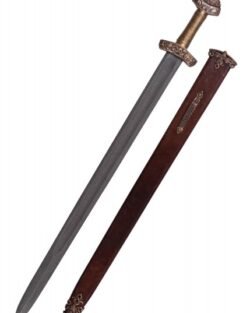 Espada vikinga de Dybäck con vaina, acero de Damasco