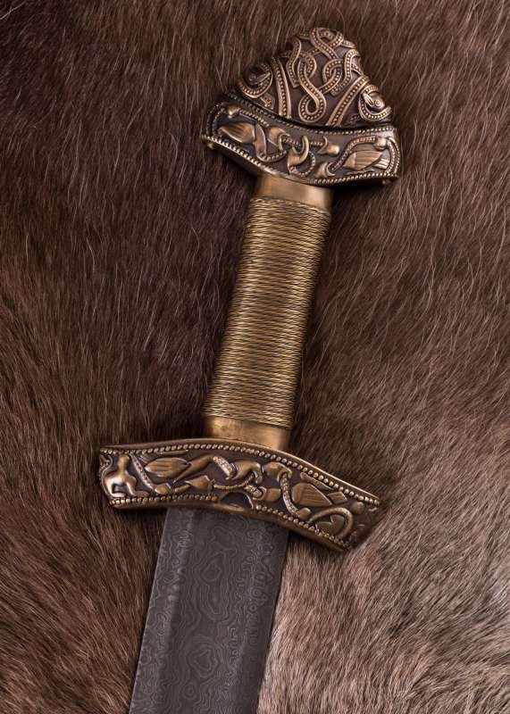 Espada vikinga de Dybäck con vaina, acero de Damasco - Imagen 24