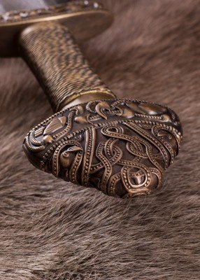 Espada vikinga de Dybäck con vaina, acero de Damasco - Imagen 35