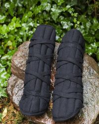 961061_Farald_Padded_Greaves_Canvas_Black-1-von-1_600x600