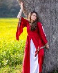 edles-viskosekleid-ivette-rot-weiss
