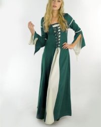 kleid-mit-trompetenaermeln-larissa-gruen-natur